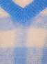 - ACNE STUDIOS - V 领格纹羊毛衫