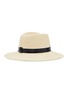 模特儿示范图 - 点击放大 - MAISON MICHEL - VIRGINIE LOGO 帽带稻草宽檐帽