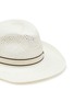 细节 - 点击放大 - MAISON MICHEL - ERIC 拼色条纹帽带稻草宽檐帽