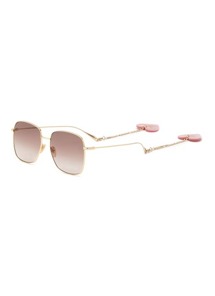 首图 - 点击放大 - GUCCI - 吊坠缀饰金属方框太阳眼镜