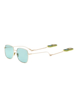 首图 - 点击放大 - GUCCI - 菠萝吊坠缀饰金属方框太阳眼镜