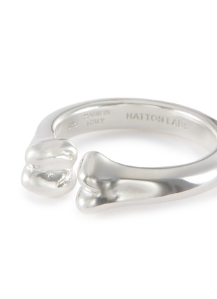 细节 - 点击放大 - HATTON LABS - 骨头造型银质戒指