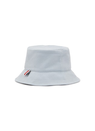 模特儿示范图 - 点击放大 - THOM BROWNE - 鸟和蜜蜂刺绣图案纯棉渔夫帽