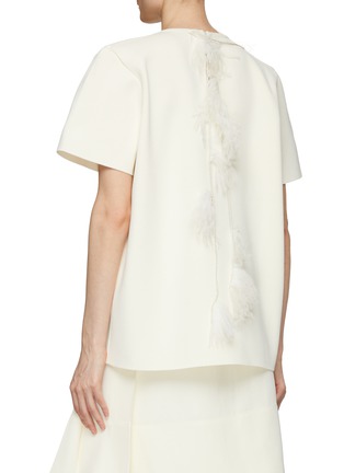 背面 - 点击放大 - JIL SANDER - 羽毛点缀圆领 T 恤