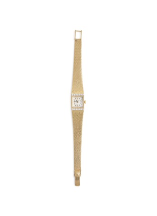 首图 - 点击放大 - LANE CRAWFORD VINTAGE WATCHES - Rolex 14k Gold Case Square Dial Diamond Lady Wrist Watch
