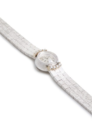 细节 - 点击放大 - LANE CRAWFORD VINTAGE WATCHES - Omega Platinum Case Circular Dial Diamond Lady Wrist Watch