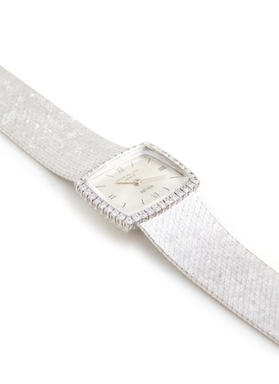 细节 - 点击放大 - LANE CRAWFORD VINTAGE WATCHES - Patek Philippe 18k White Gold Square Dial Diamond Lady Wrist Watch
