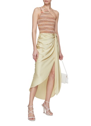 模特儿示范图 - 点击放大 - SIMKHAI - 缎面垂褶半身裙