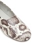 细节 - 点击放大 - EQUIL - VENEZIA 蛇皮图案真皮芭蕾平底鞋