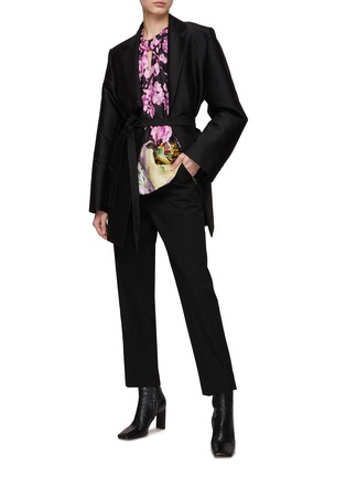 模特儿示范图 - 点击放大 - DRIES VAN NOTEN - 混纺羊毛长裤