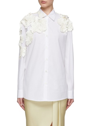 首图 - 点击放大 - DRIES VAN NOTEN - 花朵贴片衬衫
