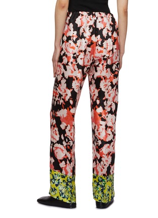 背面 - 点击放大 - DRIES VAN NOTEN - 拼接花卉图案真丝长裤
