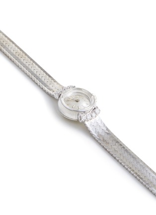 细节 - 点击放大 - LANE CRAWFORD VINTAGE WATCHES - Rolex 18k White Gold Case Circular Dial Diamond Lady Wrist Watch