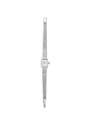 首图 - 点击放大 - LANE CRAWFORD VINTAGE WATCHES - Omega 14k White Gold Case Rectangle  Dial Diamond Lady Wrist Watch