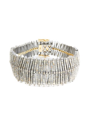 首图 - 点击放大 - TUKKA - Gold Silver Diamond Feather Bracelet