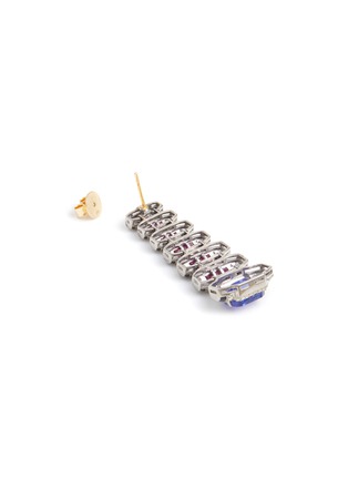 细节 - 点击放大 - TUKKA - Gold Silver Diamond Tanzanite Ruby Drop Earrings