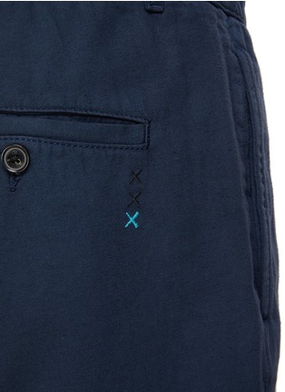  - SCOTCH & SODA - 系带饰棉混亚麻直筒长裤