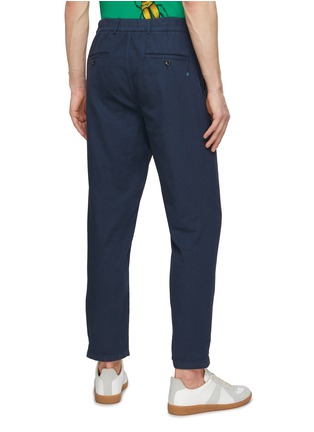 背面 - 点击放大 - SCOTCH & SODA - 系带饰棉混亚麻直筒长裤