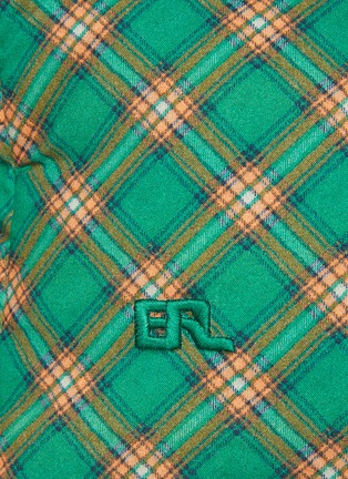  - ERL - 高领格纹印花羽绒背心