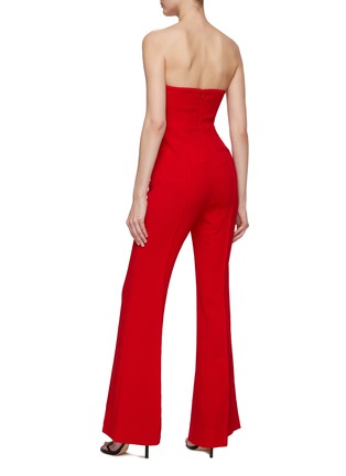 背面 - 点击放大 - ROLAND MOURET - 不规则抹胸羊毛连体裤