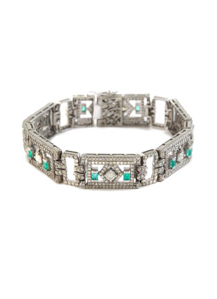 首图 - 点击放大 - TUKKA - Gold Silver Diamond Emerald Bracelet