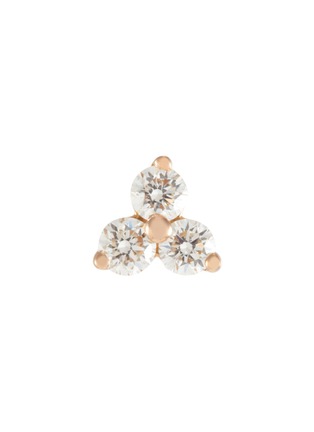 首图 - 点击放大 - MARIA TASH - 18K Rose Gold Diamond Large Trinity Stud Earring