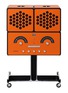 细节 –点击放大 - BRIONVEGA - RADIOFONOGRAFO RR226 FO-ST 黑胶唱片机 — 橙色