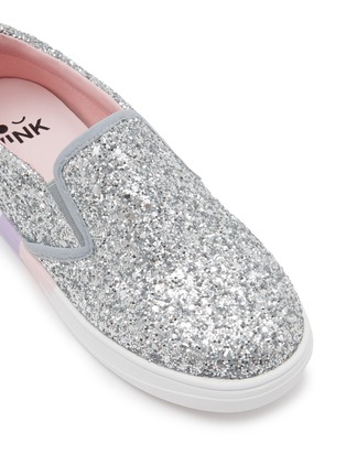 细节 - 点击放大 - WINK - BUBBLE GUM 儿童款闪粉缀饰平底鞋