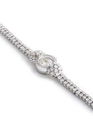 细节 - 点击放大 - LANE CRAWFORD VINTAGE WATCHES - Rolex Platinum Case Circular Dial Diamond Lady Wrist Watch
