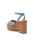  - SAM EDELMAN - TIBBY 亚麻搭带厚底高跟凉鞋