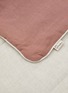 细节 –点击放大 - ONCE MILANO - Linen Blanket — Vintage Pink/Natural
