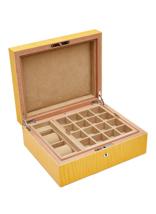 细节 –点击放大 - ELIE BLEU - 2 Watches & Cufflink Box — Yellow