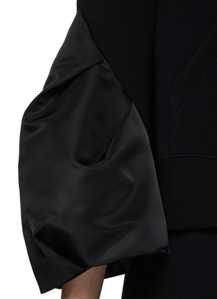  - SACAI - 褶裥拼接拉链卫衣