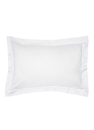 首图 –点击放大 - CELSO DE LEMOS - Bourdon Pillow Sham — White/Atlantic