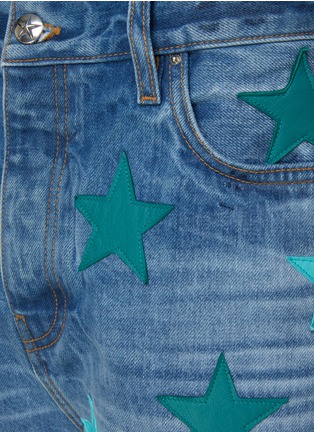  - AMIRI - 星星拼贴牛仔短裤