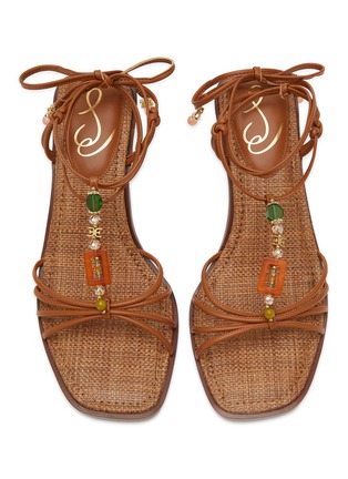 细节 - 点击放大 - SAM EDELMAN - DACIE 绑带仿水晶缀饰方头高跟鞋
