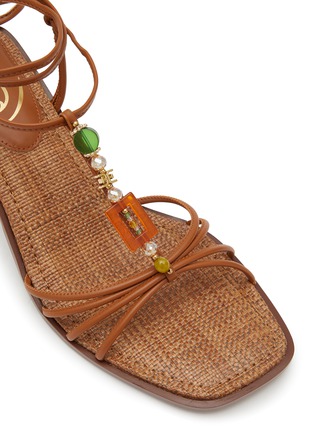 细节 - 点击放大 - SAM EDELMAN - DACIE 绑带仿水晶缀饰方头高跟鞋