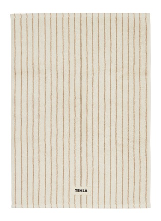 首图 –点击放大 - TEKLA - Organic Cotton Terry Bath Mat — Sienna Stripes