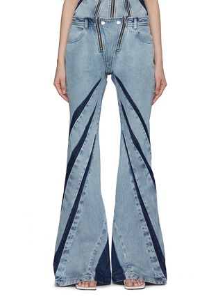 首图 - 点击放大 - DION LEE - 撞色喇叭牛仔裤