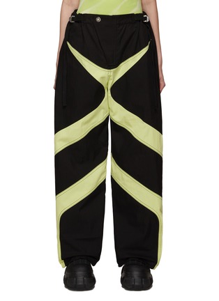 首图 - 点击放大 - DION LEE - 搭扣饰拼色束脚长裤