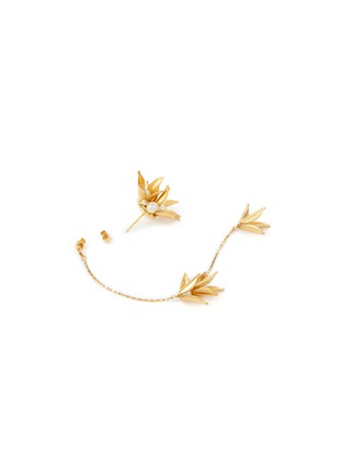 细节 - 点击放大 - MONSHIRO - PENTAS 珍珠缀饰花朵造型耳环