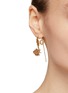 正面 -点击放大 - MONSHIRO - 珍珠缀饰三叶草造型耳环