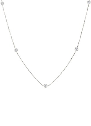 首图 - 点击放大 - VRAI - Bezel Essentials 14K White Gold VRAI Created Diamond Station Necklace
