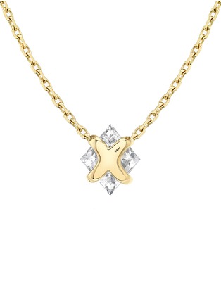 细节 - 点击放大 - VRAI - Iconic Shapes14K White Gold VRAI Created Diamond Necklace