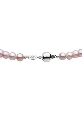 细节 - 点击放大 - YOKO LONDON - 18k White Gold Pink Freshwater Pearl Bracelet