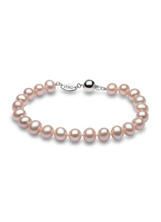 首图 - 点击放大 - YOKO LONDON - 18k White Gold Pink Freshwater Pearl Bracelet