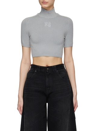 首图 - 点击放大 - T BY ALEXANDER WANG - LOGO 高领短款针织衫