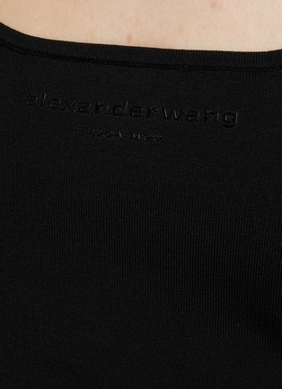  - T BY ALEXANDER WANG - LOGO 大圆领吊带连衣裙