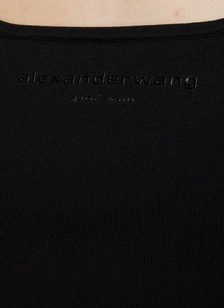  - T BY ALEXANDER WANG - LOGO 大圆领短款吊带背心