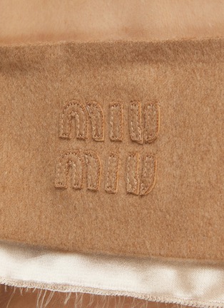  - MIU MIU - 褶裥拼接质感吊带